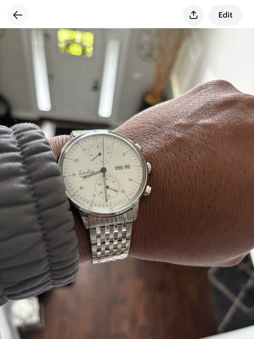 Luobin Automatic Chronograph White Dial